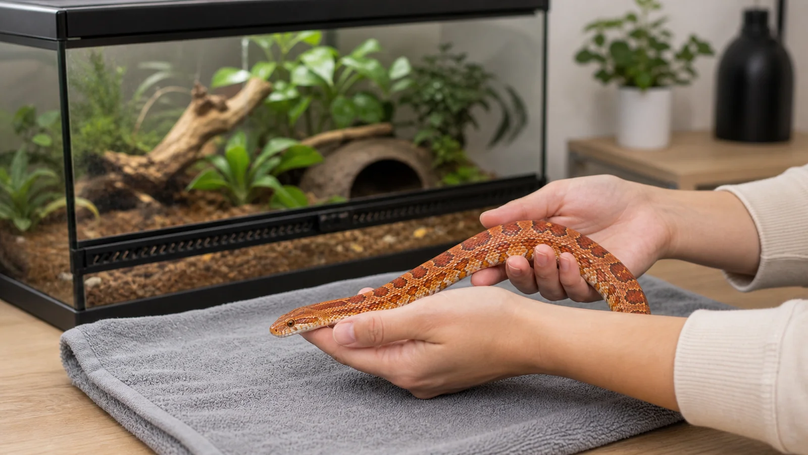 How To Handle A Pet Snake Safely